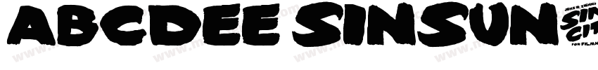 ABCDEE SinSun字体转换